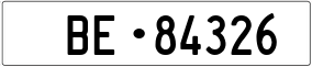 Trailer License Plate